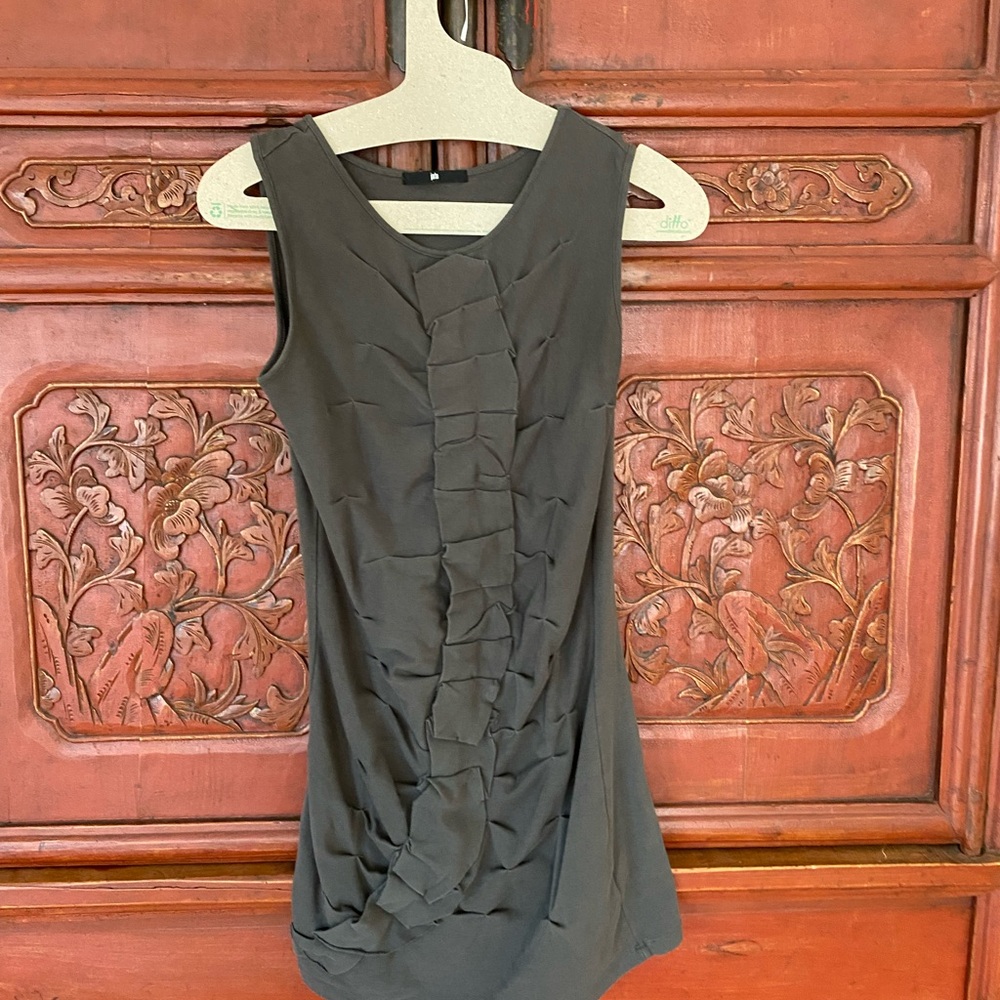 Jarbo women’s XS cotton dress olive green